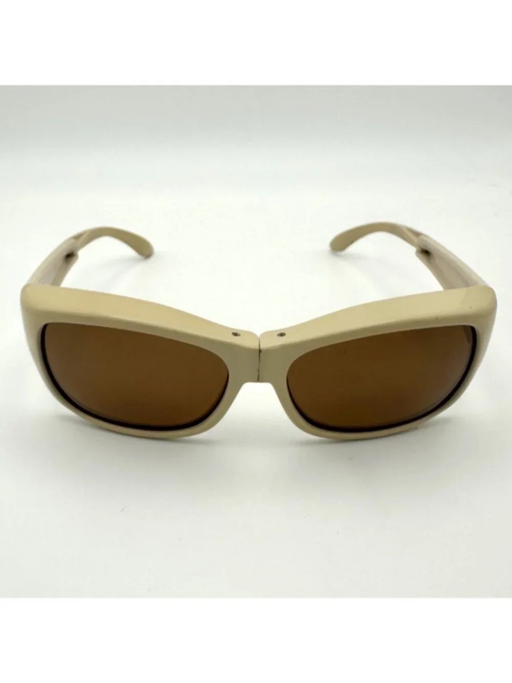 Haven Morgan Beige FitOver Folding Polarized Sunglasses Rhinestones 3HVM46B1S3AD